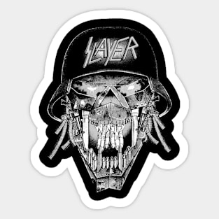 Skull Old Rock Veteran Sticker